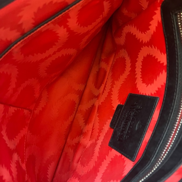 SOLD!!! VIVIENNE WESTWOOD ICONIC TI TS PRINTED BLACK LEATHER CLUTCH NWT SS16 - Picture 12 of 15